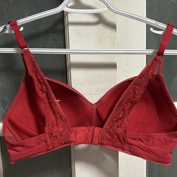 Aerie red wireless lace strap bra 🌹 - Picture 3 of 5